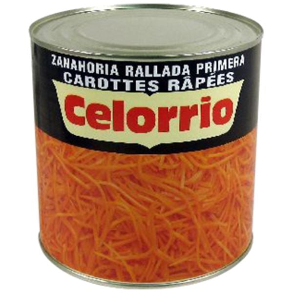 Grated carrot Celorrio first 1.5 kg tin