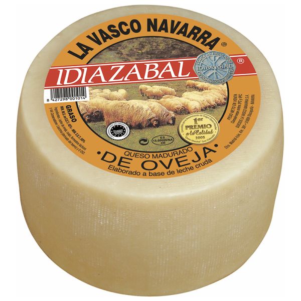 Idiazabal sheep cheese D.O. Navarra Fabeiropiece of 3 kg approx.