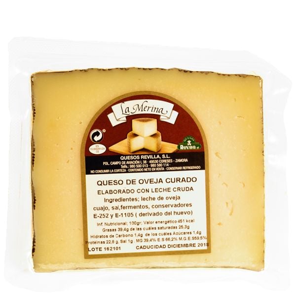Raw milk cheese from Zamora Fabeiro 250 g wedge