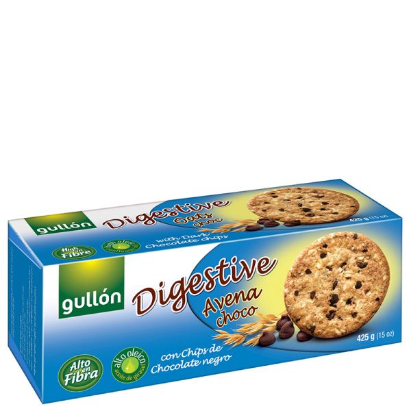 Oatmeal chocolate digestive biscuits Gullón 425 g box