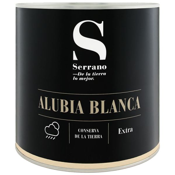 Cooked white beans Conservas Serrano 2,5 kg tin