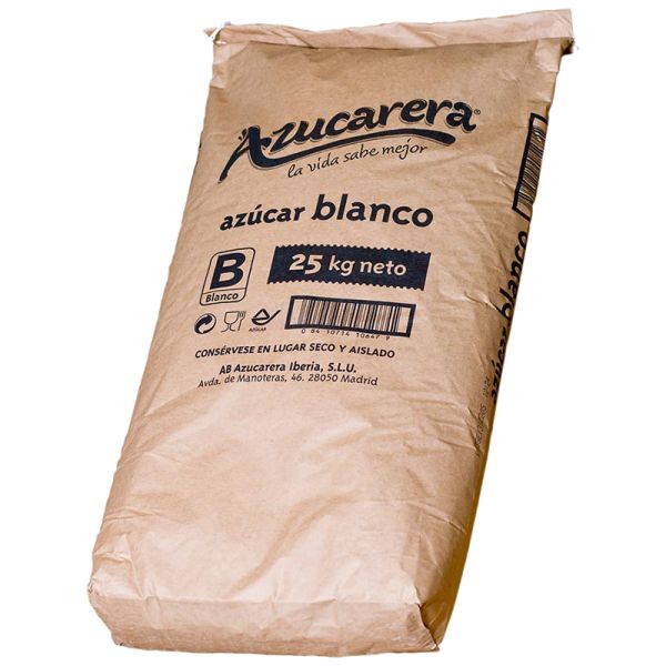 White sugar Sack Azucarera 25 kg
