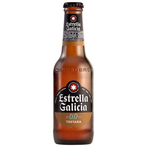 Estrella Galicia Toasted alcohol-free beer 0,0 25 cl bottle