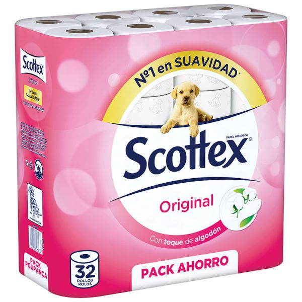 Toilet Paper Scottex original package 32 rolls