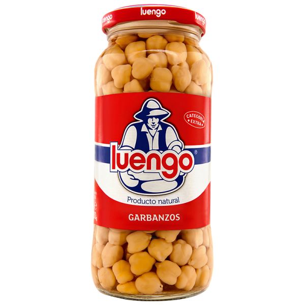 Cooked chickpeas Luengo 400 g jar