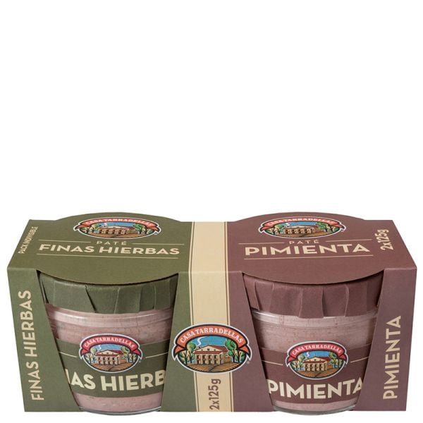 Casa Tarradellas Pepper + Fine Herbs pate 2x125 g