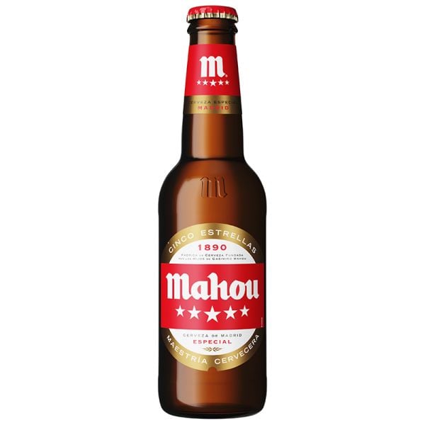 Mahou Beer 5 Stars 33 cl bottle