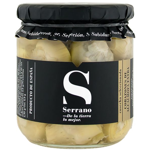 Artichoke hearts Conservas Serrano extra 12/14 pieces 345 g jar