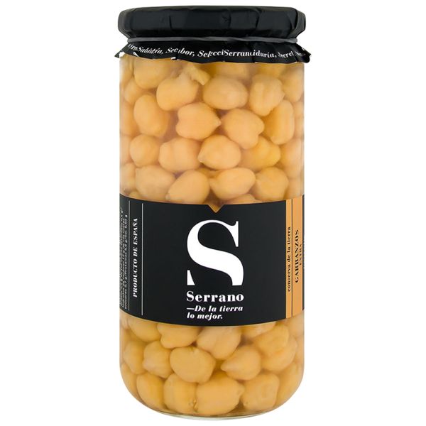 Cooked chickpeas Conservas Serrano 660 g jar