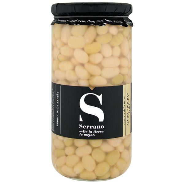 Cooked pocha beans Conservas Serrano 660 g jar