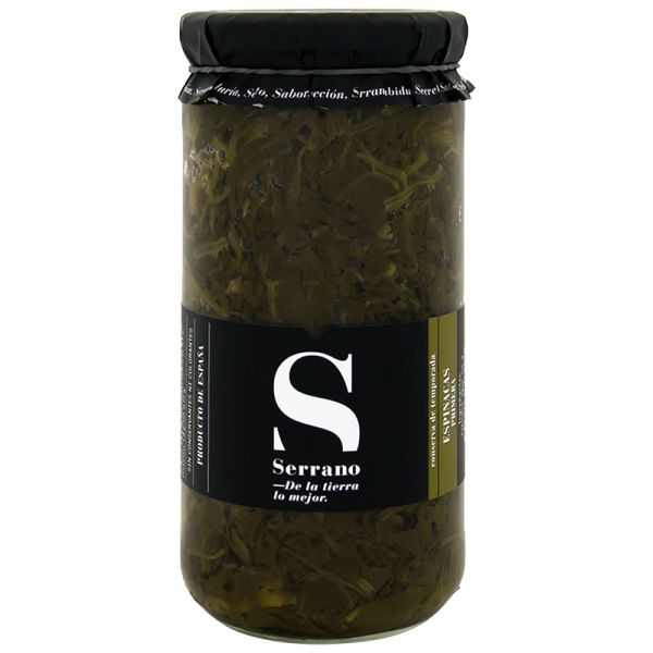 Spinach in brine Conservas Serrano 700 g jar