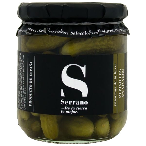 Pickles in vinegar Conservas Serrano 350 g jar