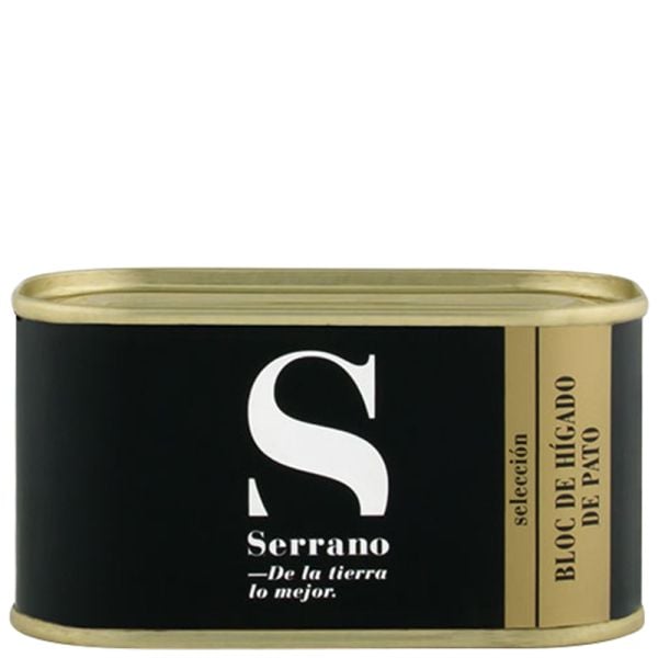 Bloc of duck foie gras Conservas Serrano tin 125 g