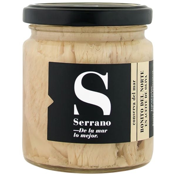 White tuna in olive oil Conservas Serrano 111 g jar