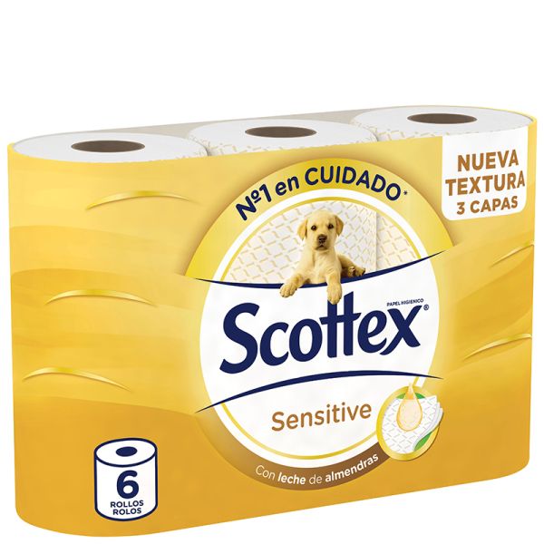 Toilet Paper Scottex sensitive package 6 rolls