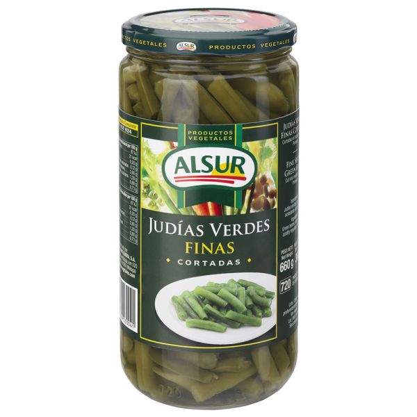 Fine green beans Alsur 360 g jar