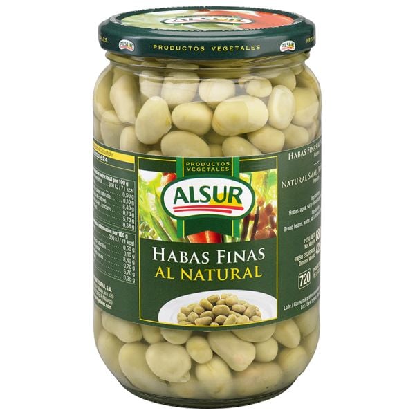 Baby beans in brine Alsur 425 g jar