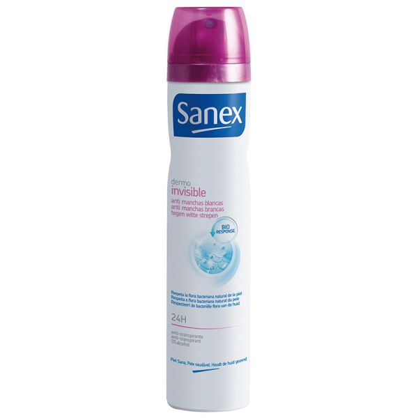Deodorant Sanex invisible dermo 24h aerosol 200 ml