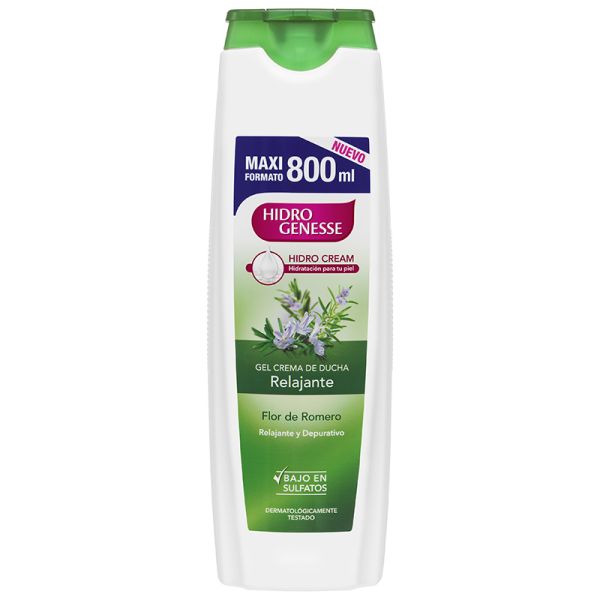 Relaxing bath gel Hidrogenesse rosemary flower 800 ml