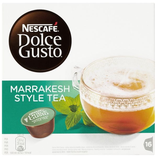 Marrakesh tea capsules Nescafé dolce gusto system 16 units