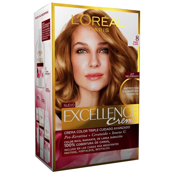 Hair dye L'Oréal excellence Cream 8 Light blonde