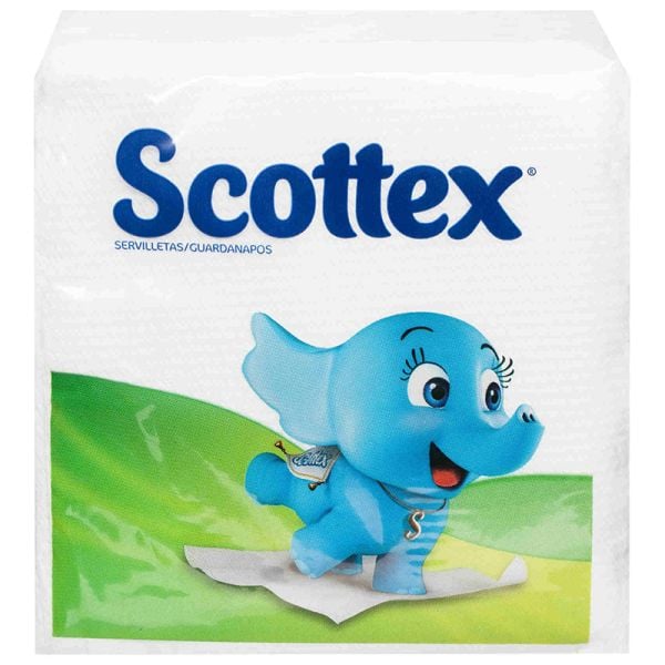 Paper napkins Scottex 33x33 white, 64 units