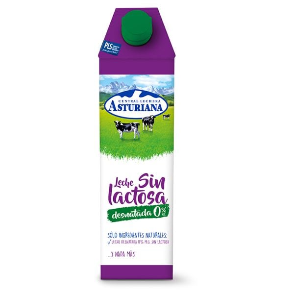 Lactose-free skimmed milk Central Lechera Asturiana 1 l brik