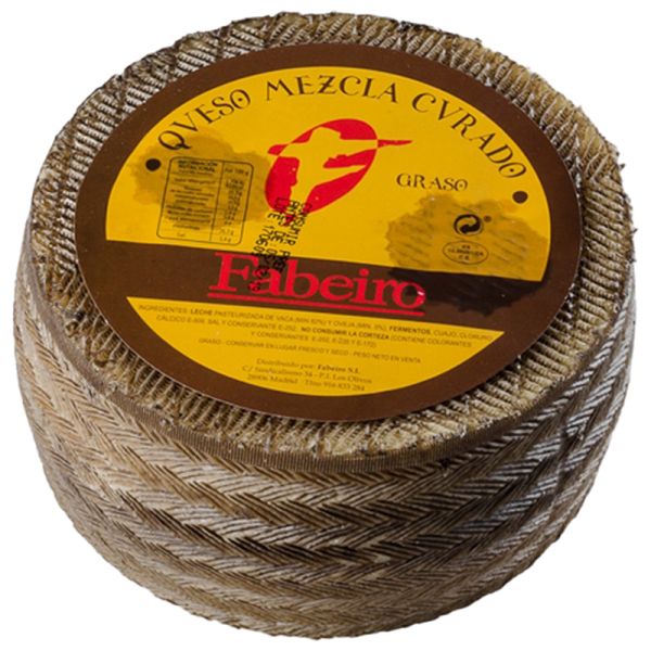 Fabeiro Mixed milk Cured cheese from Zamora piece of 3 kg approx.