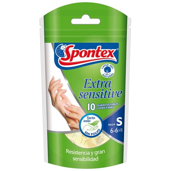 Spontex Guante Latex Pequeño guantes 20 uds.