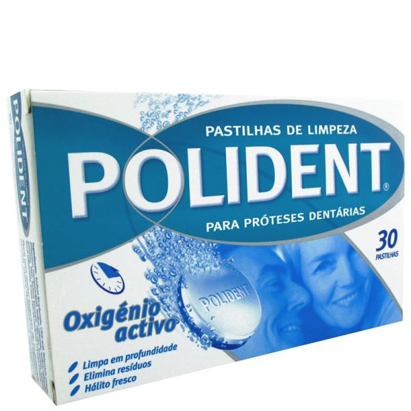 Denture cleanser Polident tablets box 30 units
