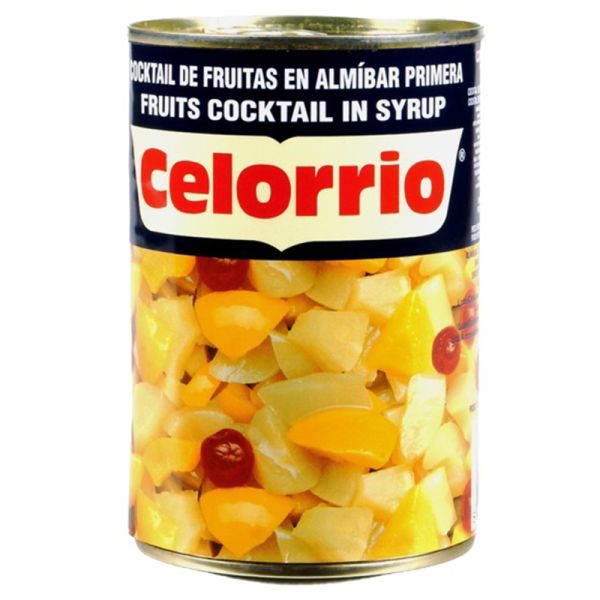 Celorrio Fruits cocktail in light syrup 240 g tin