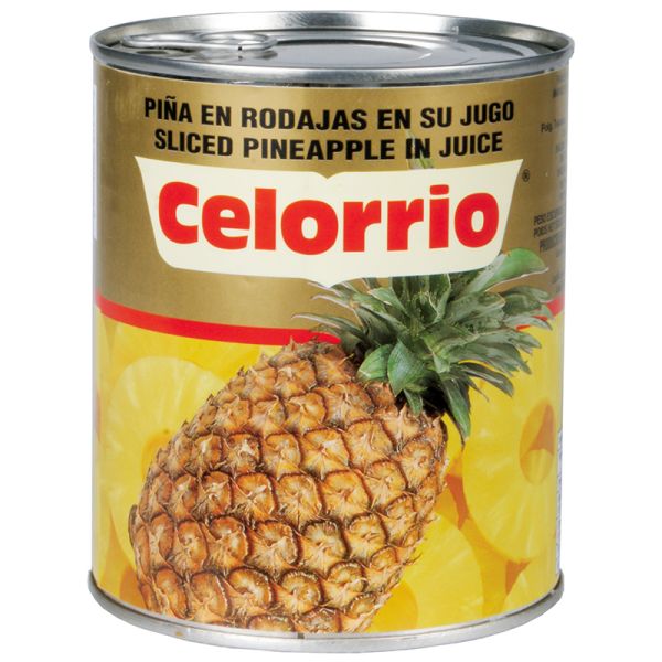 Celorrio Pineapple in juice 490 g tin