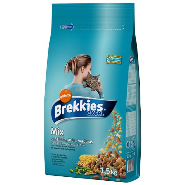 Cat food Brekkies 1.5 kg cat fish mix
