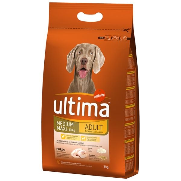 Adult dog Food Ultima chicken & rice 3 kg