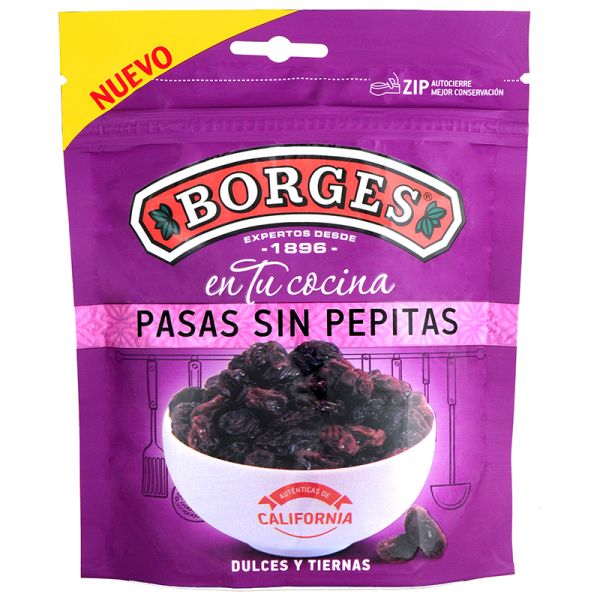 California seedless raisins Borges 150 g bag