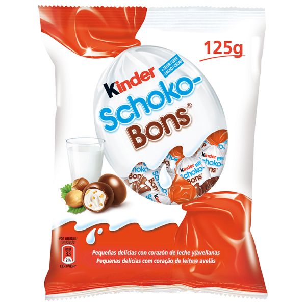Chocolate snack Kinder Schokobons 125 g bag