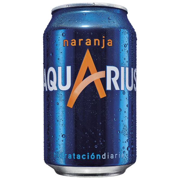 Isotonic drink Aquarius orange can 33 cl