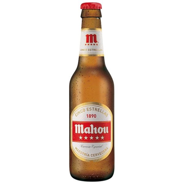 Beer Mahou 5 Stars 25 cl bottle