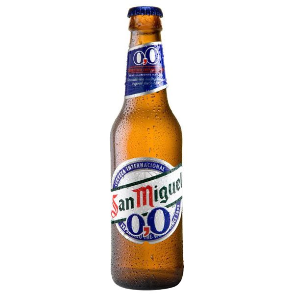 Alcohol-free beer San Miguel 0.0 25 cl bottle