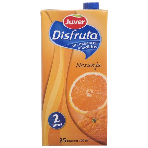 Orange nectar Juver Disfruta no added sugar 2 l carton