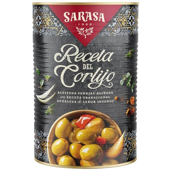 Sarasa Seasoned Verdial olives 2,5 kg tin