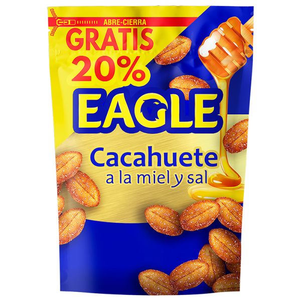 Eagle Toasted peanuts with salt and honey 90 g bag