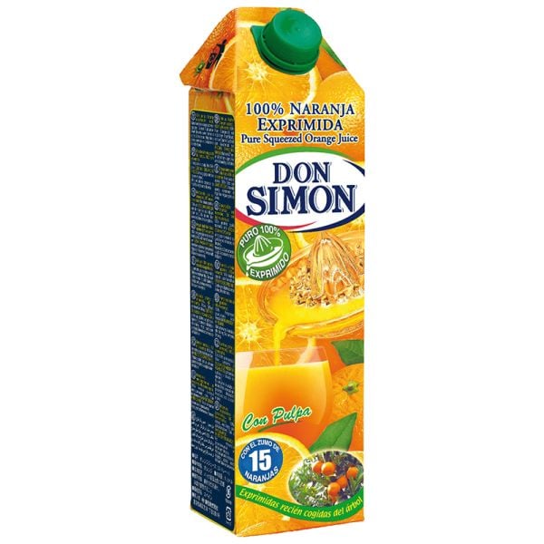 Squeezed orange juice with pulp Don Simón 1 l carton