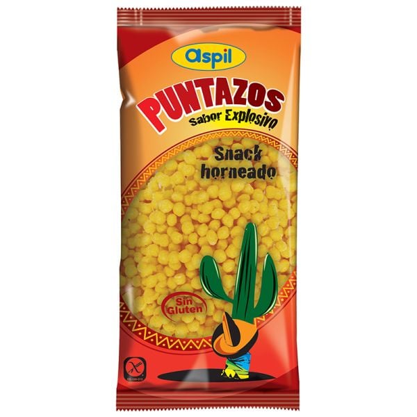 Aspil Corn snack BBQ flavoured Puntazos 110 g bag