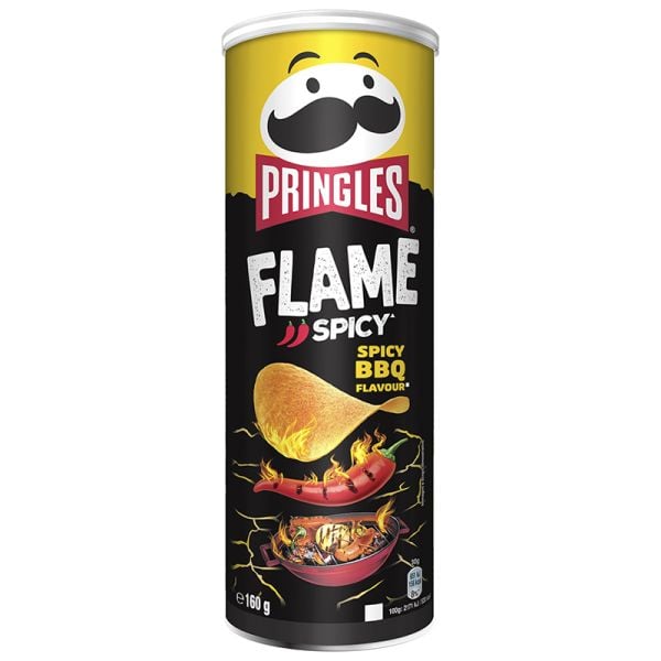 Pringles Chips Spicy Barbeque flavour 160 g canister