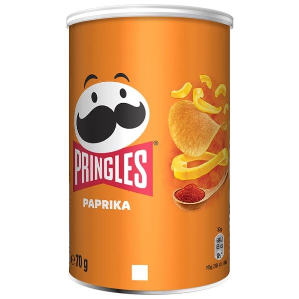 Pringles Chips Hot Paprika flavour 70 g canister