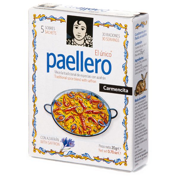 Paella seasoning with saffron Paellero Carmencita 5 packets