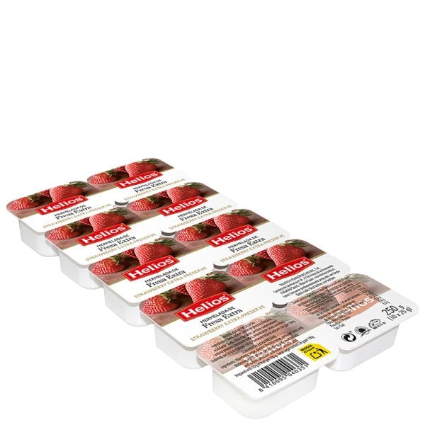 Helios Strawberry confiture individual portions 10x25 g