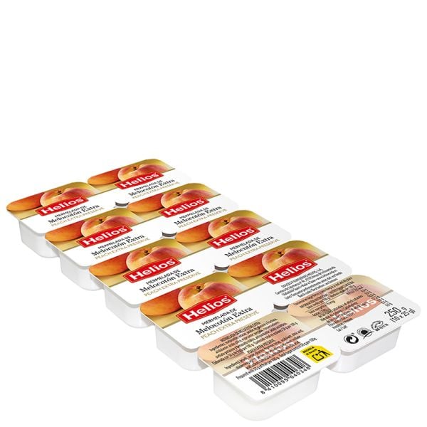 Helios Peach confiture individual portions 10x25 g