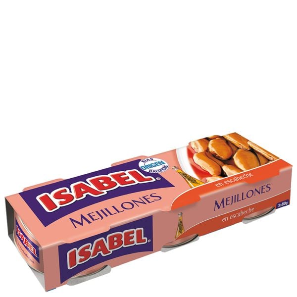 Mussels in pickled sauce Isabel 3x43 g tin